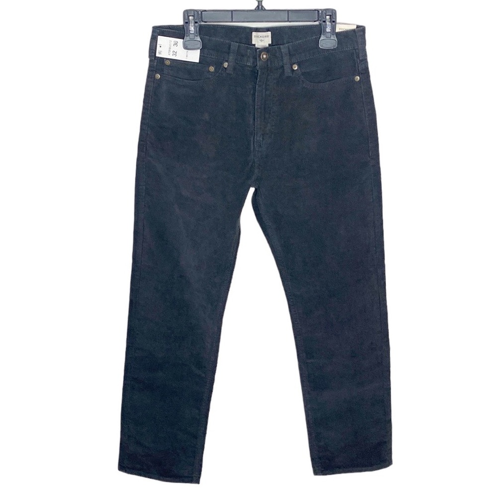Dockers the Jean cut straight fit charcoal corduroy pants size W32 x L30